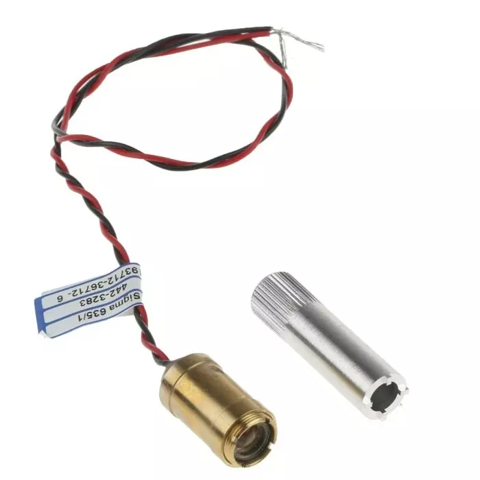 Global Laser Module 635 nm 1 mw Continuous Wave Ellipse pattern +3 - +5.5 V, 5001-21-000
