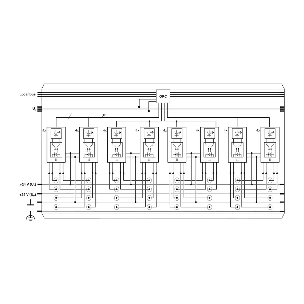 Phoenix Contact Inline Series Digital Input Terminal with 1 Conductor, IB IL 24 DI 32/HD-NPN-PAC