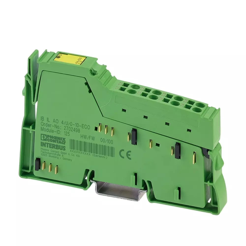 Phoenix Contact Inline Analog Input Module 2 Conductor, IB IL AO 4/U/0-10-ECO