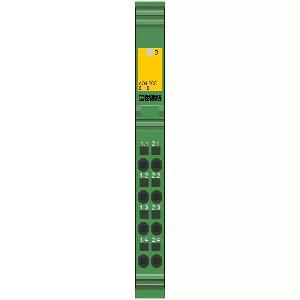 Phoenix Contact Inline Analog Input Module 2 Conductor, IB IL AO 4/U/0-10-ECO