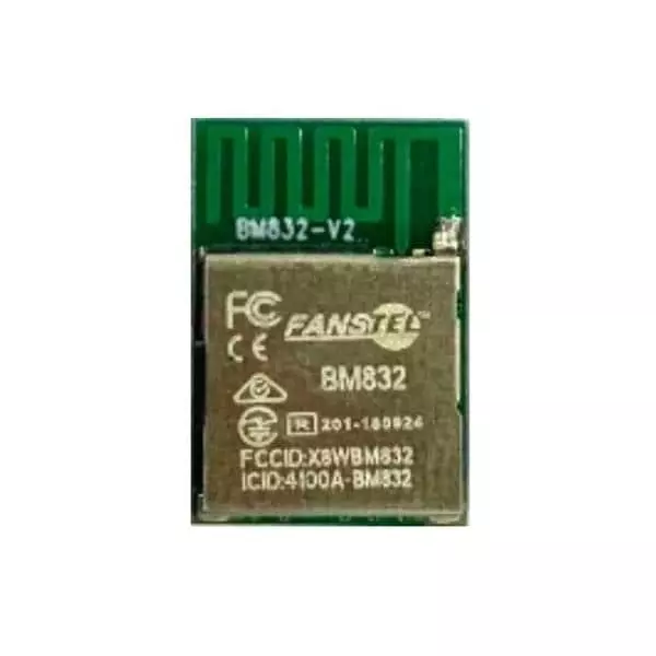 Fanstel Bluetooth Module I2C, I2S, SPI, UART Interface 4 dBm Power, BM833A