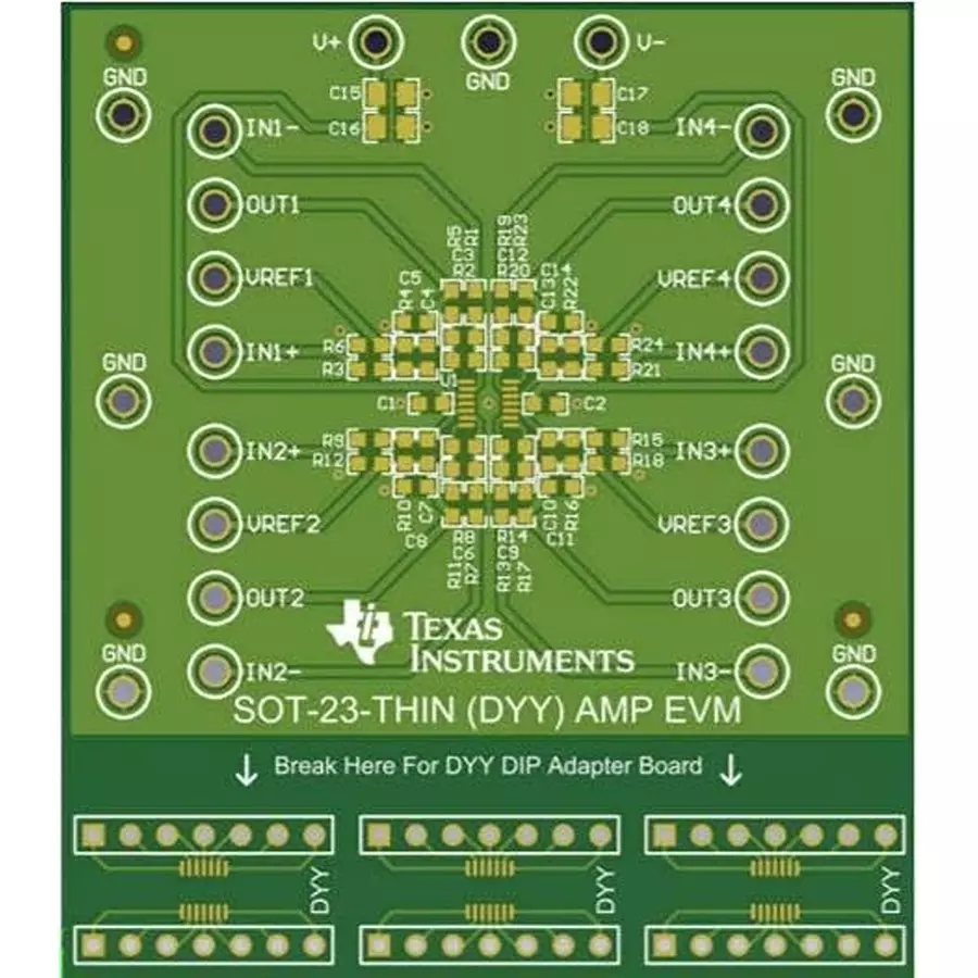 TEXAS INSTRUMENTS Evaluation Module for DYY-AMP, DYY-AMP-EVM