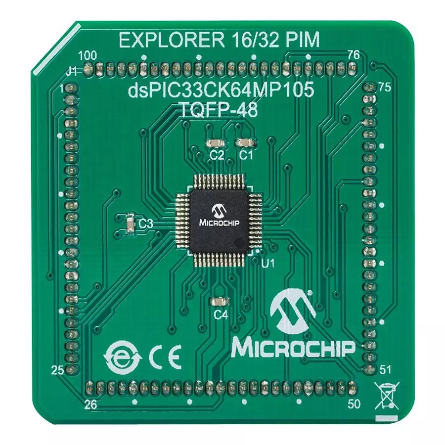 MICROCHIP Plug-In Module, Explorer 16/32 Dev Board, Ma330047