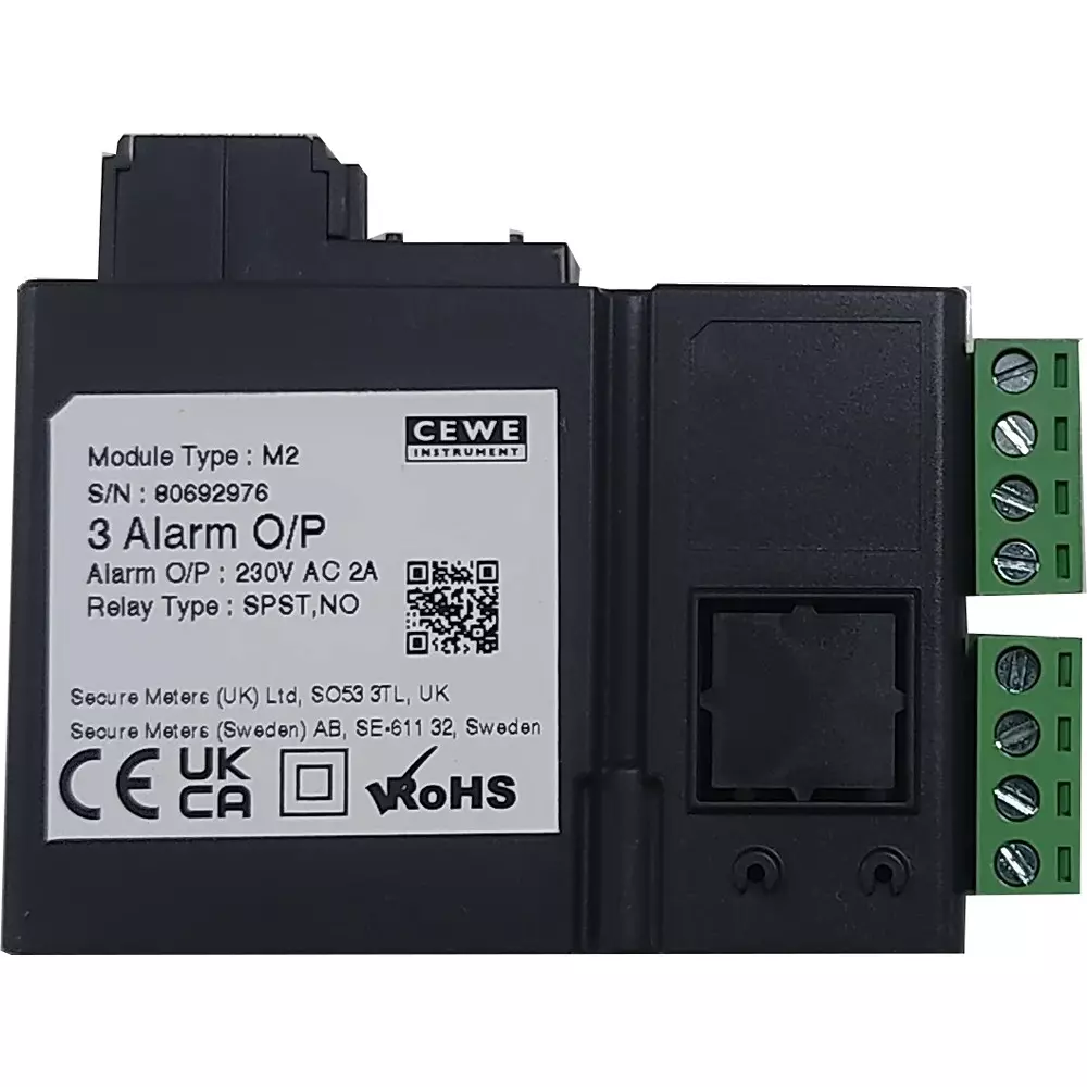 Secure I/O Module M2, 3 Relay Output for E500 Advanced Power Monitoring Device in Black Color, E500M-2022