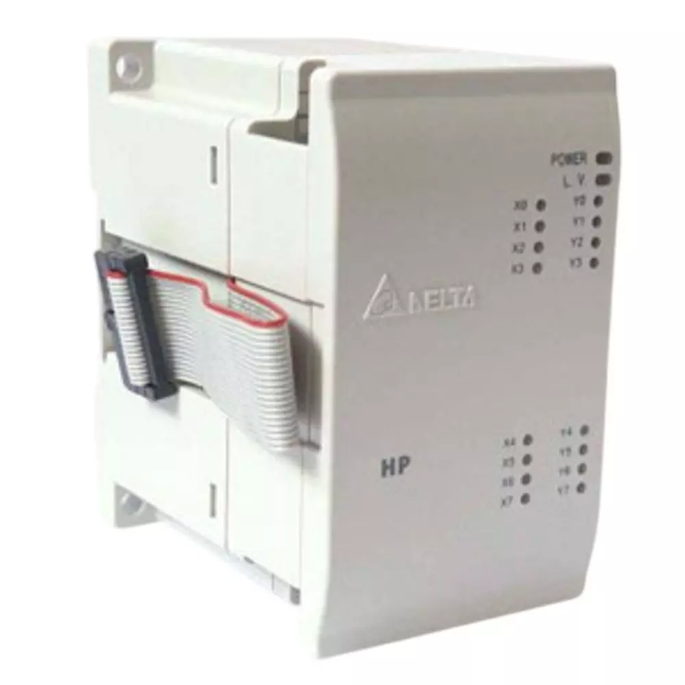 Delta Digital Extension Module with 24 V DC Main Supply Voltage, 4 Digital Input and 4 Digital Output Transistor Type, DVP08HP11T