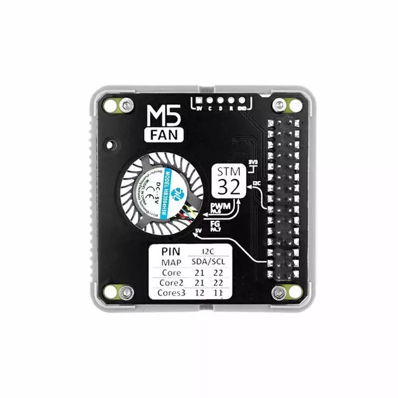 M5Stack Fan Module 54x54x13.1 mm Dimension, M5STACK-M013-V11