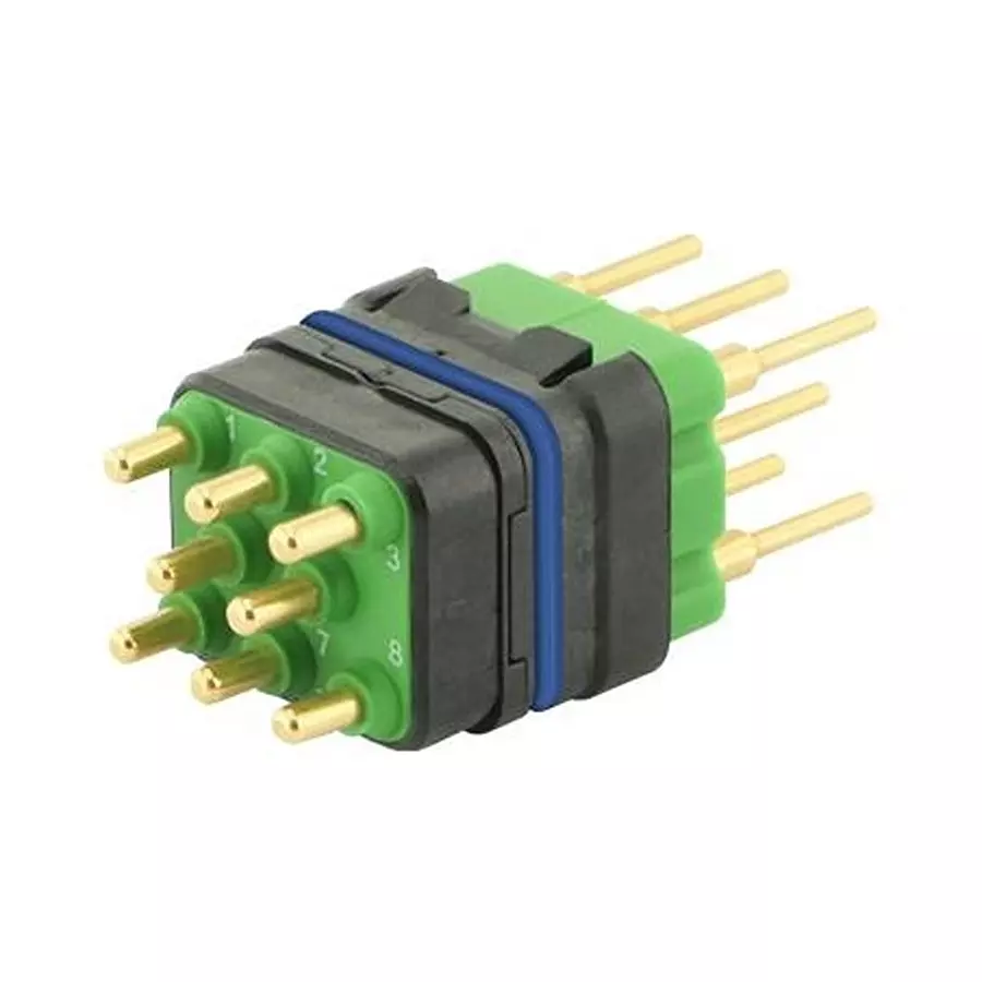 SOURIAU-SUNBANK / EATON RECTANGULAR MODULE, PLUG, 8POS, 3ROW, 8MQ2M0816RBE