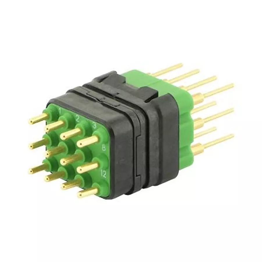 SOURIAU-SUNBANK / EATON RECTANGULAR MODULE, PLUG, 12POS, 3ROW, 8MQ2M1220RB