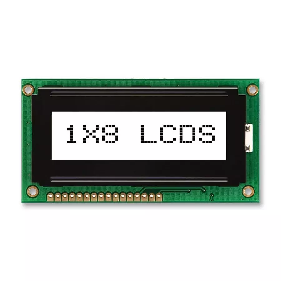 MIDAS DISPLAYS DISPLAY, ALPHANUMERIC, 8X1, WHITE, MC10811A6W-FPTLW-V2