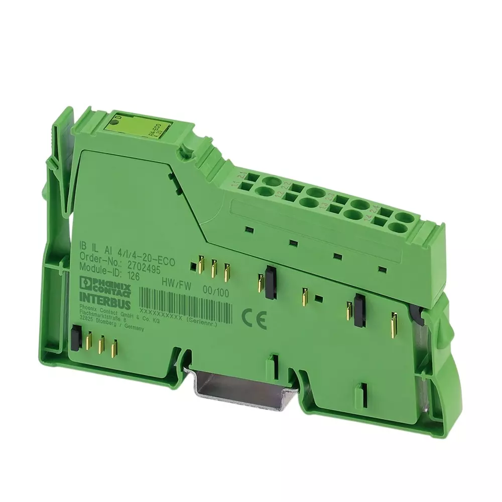 Phoenix Contact Inline Analog Input Module with 2 Conductor, IB IL AI 4/I/4-20-ECO