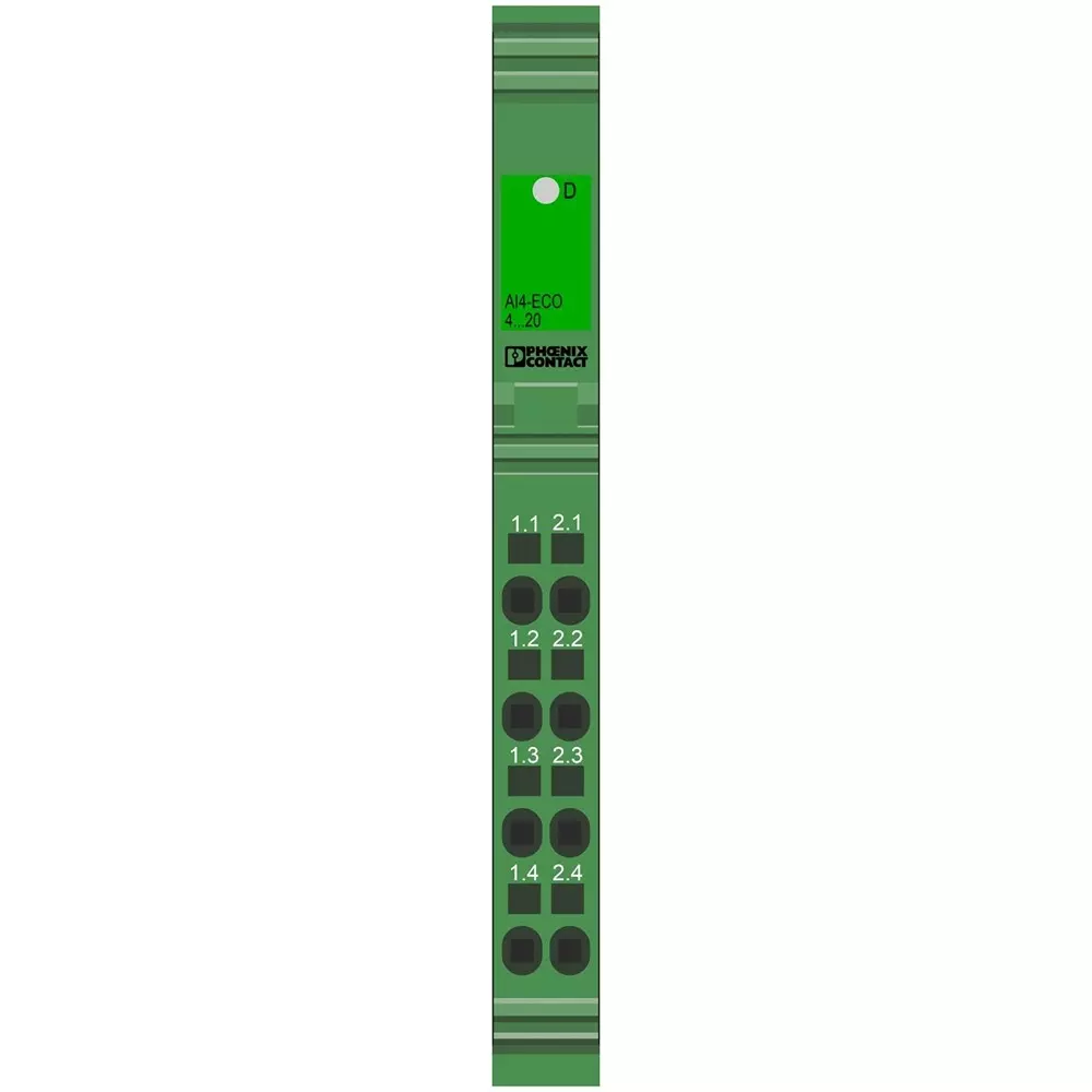 Phoenix Contact Inline Analog Input Module with 2 Conductor, IB IL AI 4/I/4-20-ECO