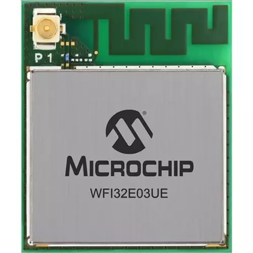 MICROCHIP WiFi Module 20.5 dBm Output Power 2.4 GHz, WFI32E03PE-I