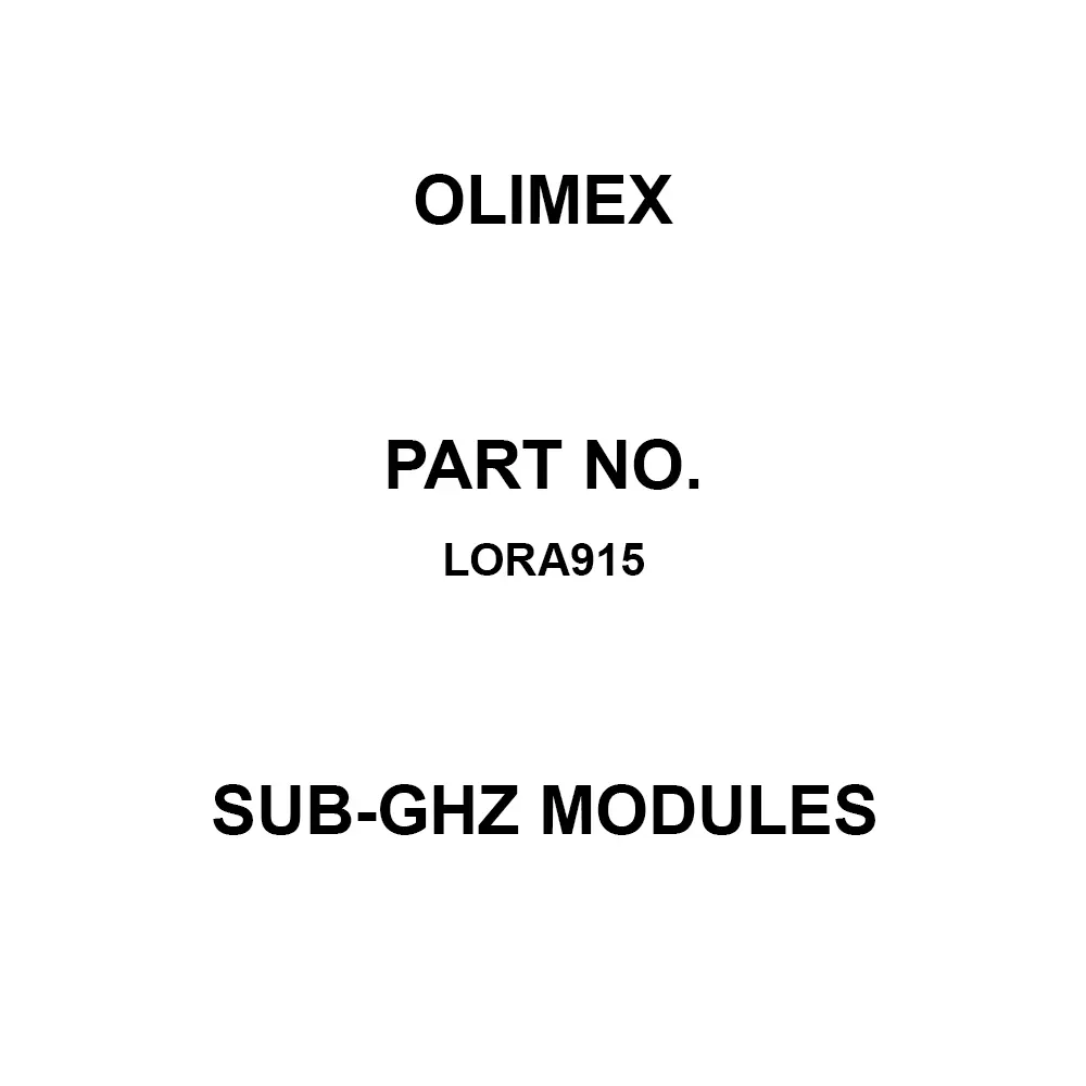 Olimex Sub-GHz Module 1.8 V to 3.7 V, LoRa915