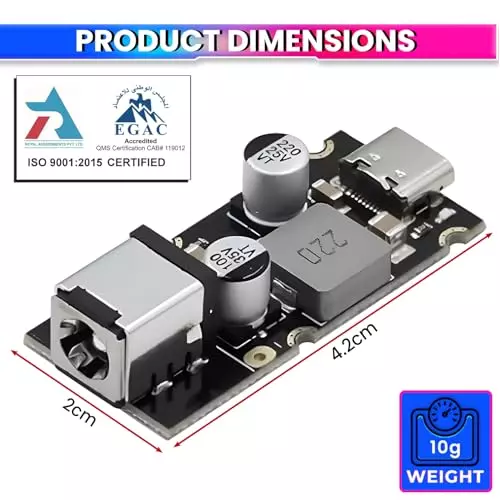 amicisolar-usb-c-fast-charger-module-65-w-pd-qc-8-30-v-input-diy-board-for-laptops-mobiles-tablets