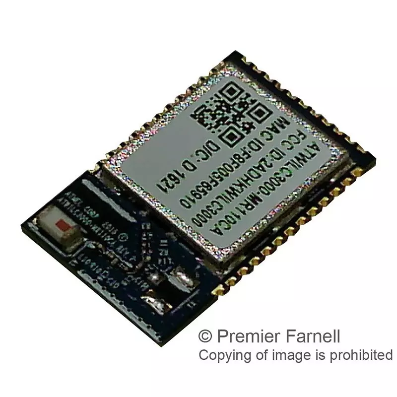MICROCHIP WLAN Modules & USB Adaptor CONTROLLER W/ BT, 2.472GHZ, ATWILC3000-MR110CA