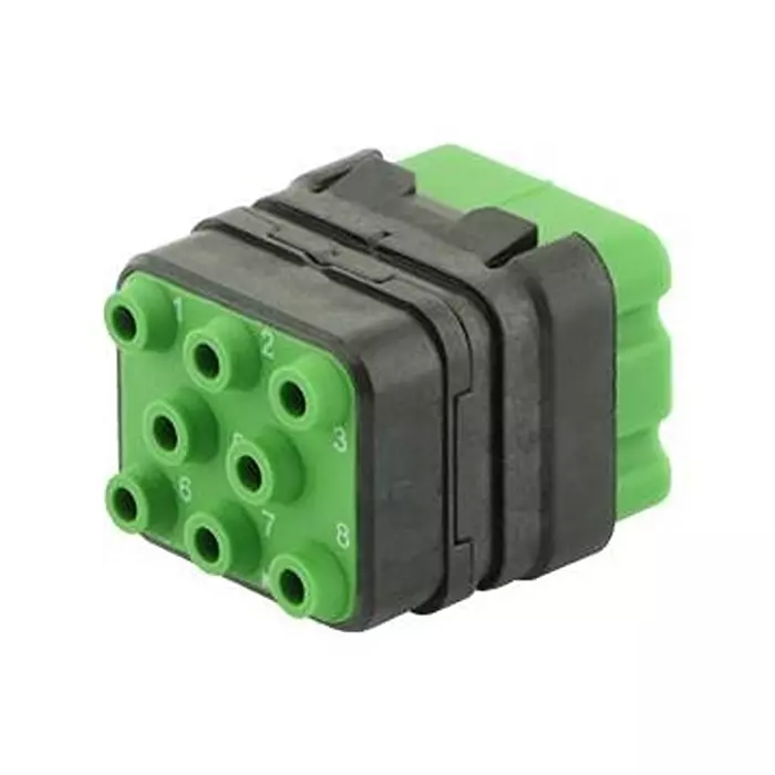 SOURIAU-SUNBANK / EATON RECTANGULAR MODULE, PLUG, 8POS, 3ROW, 8MQ2M0816AN