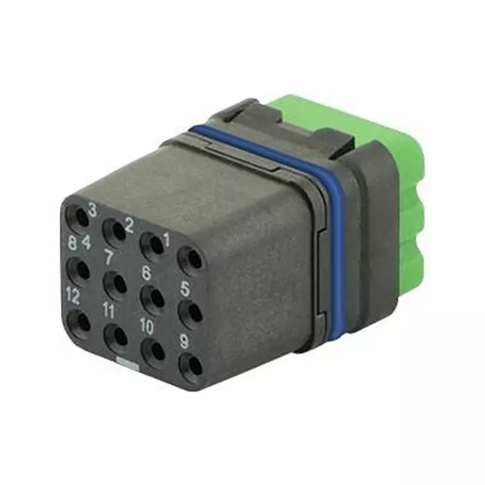 SOURIAU-SUNBANK / EATON RECTANGULAR MODULE, RCPT, 12POS, 3ROW, 8MQ2M1220BCE