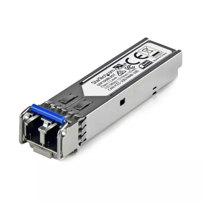 StarTech.com MSA Compatible LC Single Mode Transceiver Module Half/Full Duplex 100Mbit/s, SFP100BLXST