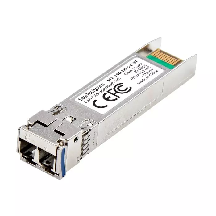 StarTech.com Fibre Optic LC Duplex Female Single Mode Transceiver Module Single Mode 25000Mbit/s, SFP-25G-LR-S-C-ST