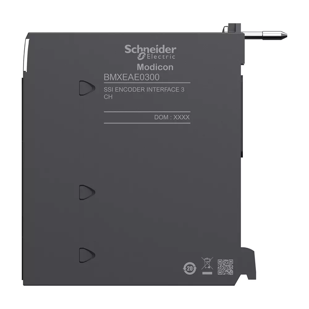 Schneider Electric Modicon X80 Encoder Interface Module 3 SSI Channels 24 V DC, BMXEAE0300