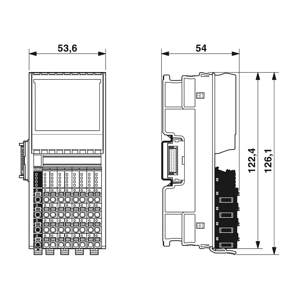 Phoenix Contact Axioline F Digital Output Module 24 V DC, 500 mA with 1 Conductor, AXL DO 32/1