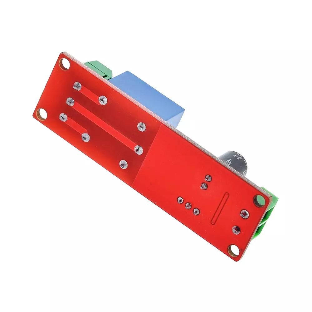 amiciSmart NE555 Adjustable Timer Switch Module 12 V DC 0–10s Delay Relay Board with Potentiometer for DIY Automation Projects