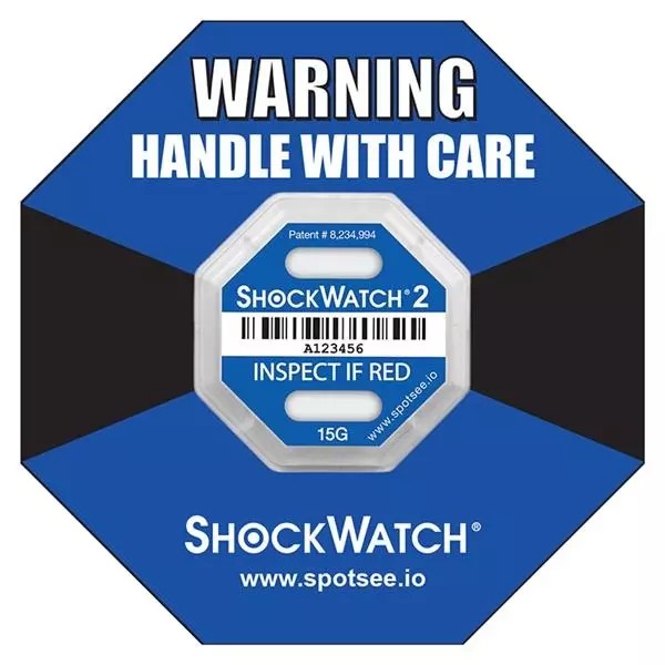 SpotSee ShockWatch +80�C Maximum Operating Temperature, 47000K