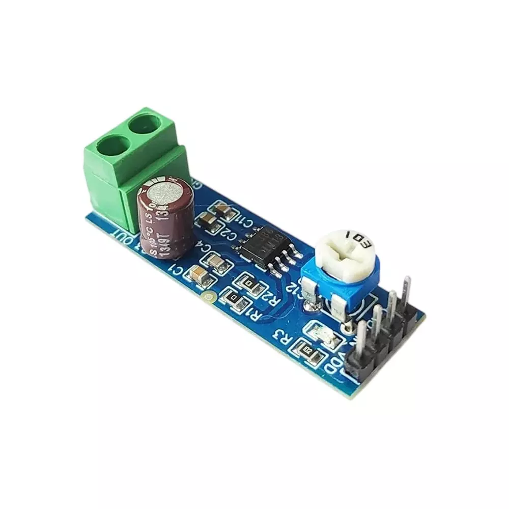 Invento Mono Audio Amplifier Module 12 V Voltage 4 mA Low Quiescent Current Drain with 10K Adjustable Resistance, LM386