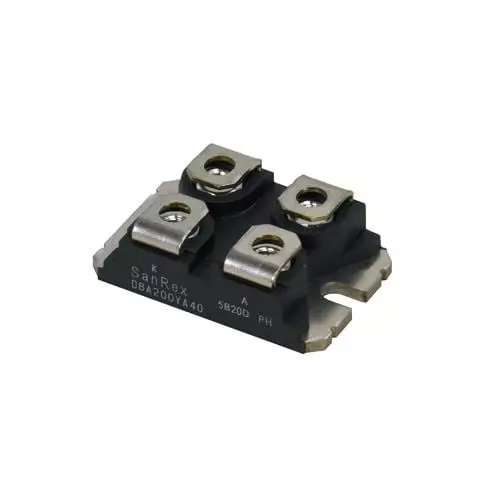 Sanrex Discrete Semiconductor Module Screw Mount 1.2 V Vf - Forward Voltage, DBA200UA60