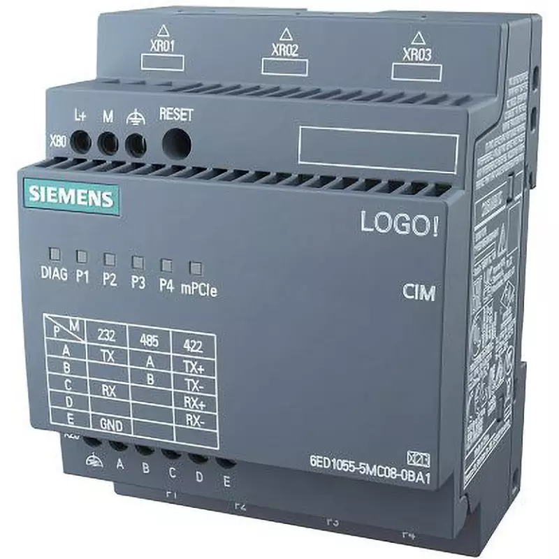 Siemens Interface Module (VDC)24, (VDC)12, (VDC/DC) 12/24 Rated Voltage switch Input Method, 6ED1055-5MC08-0BA1