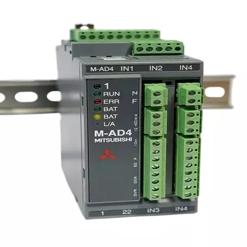 Mitsubishi Electric I/O Module with 4 Channels and Analog Input Voltage/Current Signal, M-AD4