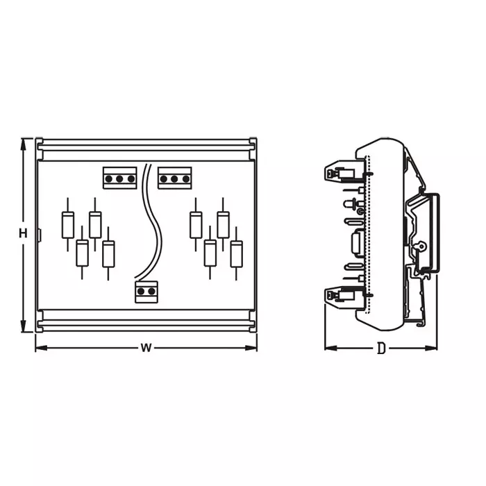 Shavison Common Anode 8 Diode / Resistor Module, AS603-CA-3A