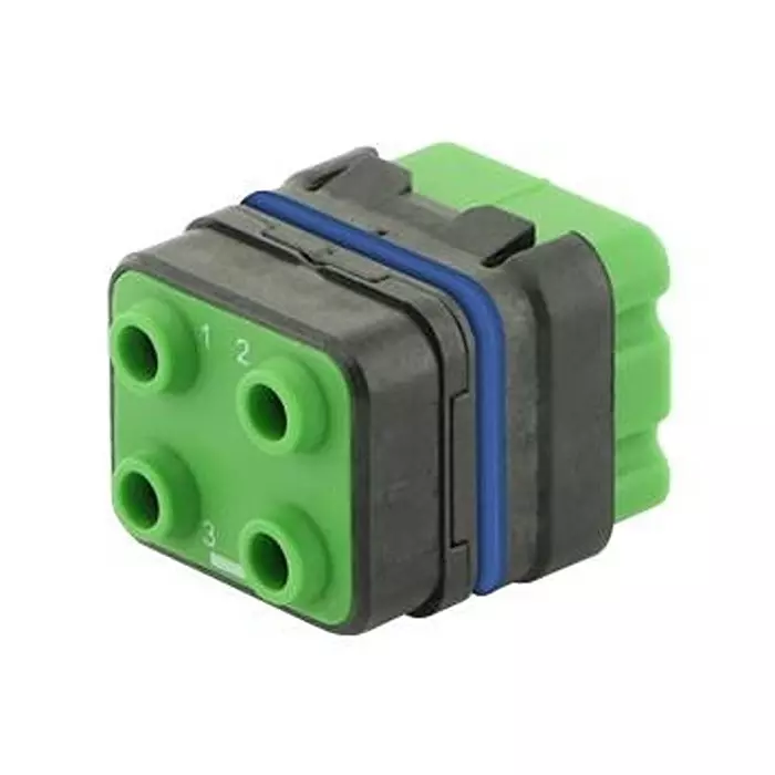 SOURIAU-SUNBANK / EATON RECTANGULAR MODULE, PLUG, 4POS, 2ROW, 8MQ2M0412ABE