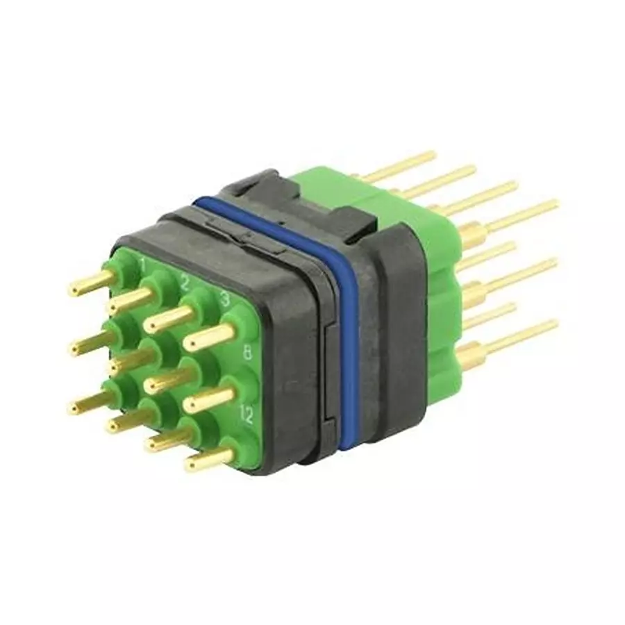 SOURIAU-SUNBANK / EATON RECTANGULAR MODULE, PLUG, 12POS, 3ROW, 8MQ2M1220RDE