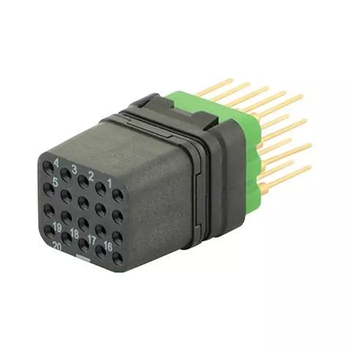 SOURIAU-SUNBANK / EATON RECTANGULAR MODULE, RCPT, 20POS, 4ROW, 8MQ2M2022UA