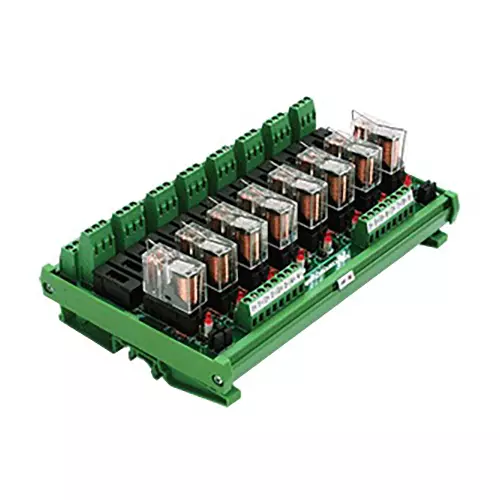 Connectwell Output Fused Relay Module 2CO 1 Channel 24 VDC Rail Mount with Base (Pluggable Relay), IMRE2SSF1/24/OM