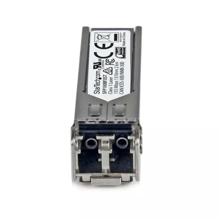 StarTech.com MSA Compatible LC Multi Mode Transceiver Module Half/Full Duplex 100Mbit/s, SFP100BFXST