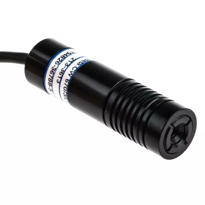 Global Laser Module 670 nm 3 mw Continuous Wave TTL control Dot/Line pattern -8 - -12 V, 1068-45-000