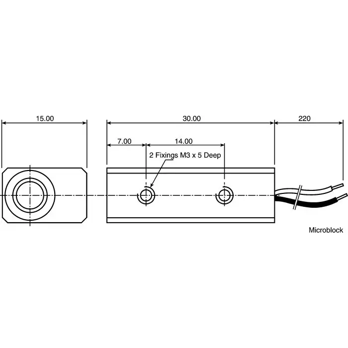 Global Laser Module 650 nm 1 mw Continuous Wave Ellipse pattern +3.5 - +5 V, 1452-05-000