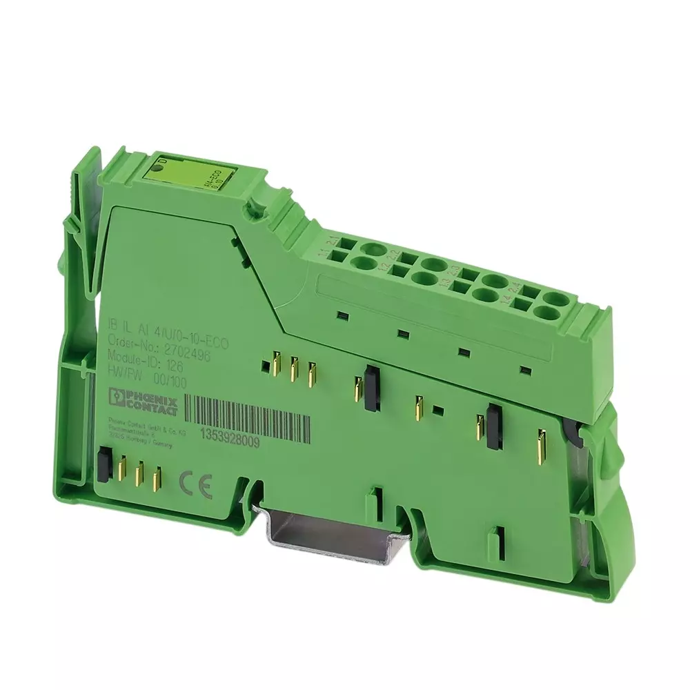 Phoenix Contact Inline Analog Input Module 2 Conductor, IB IL AI 4/U/0-10-ECO