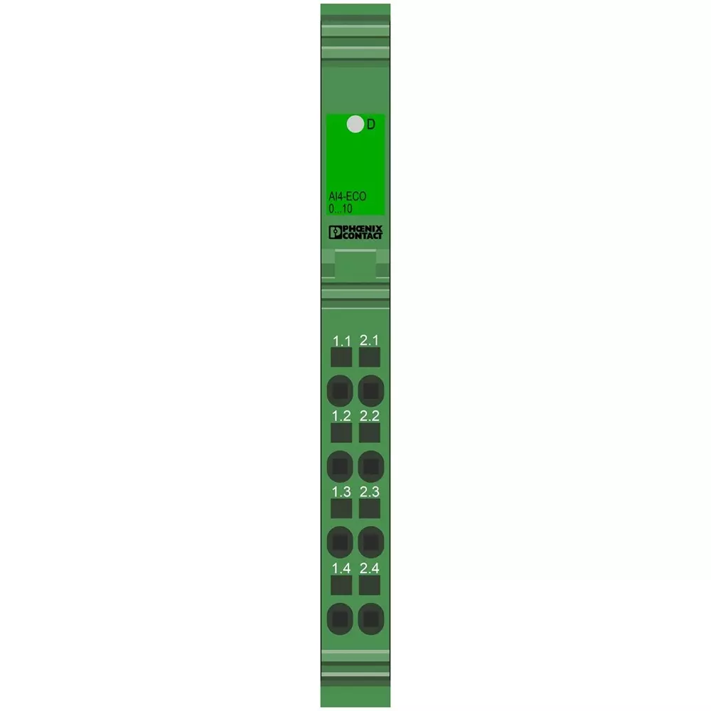Phoenix Contact Inline Analog Input Module 2 Conductor, IB IL AI 4/U/0-10-ECO