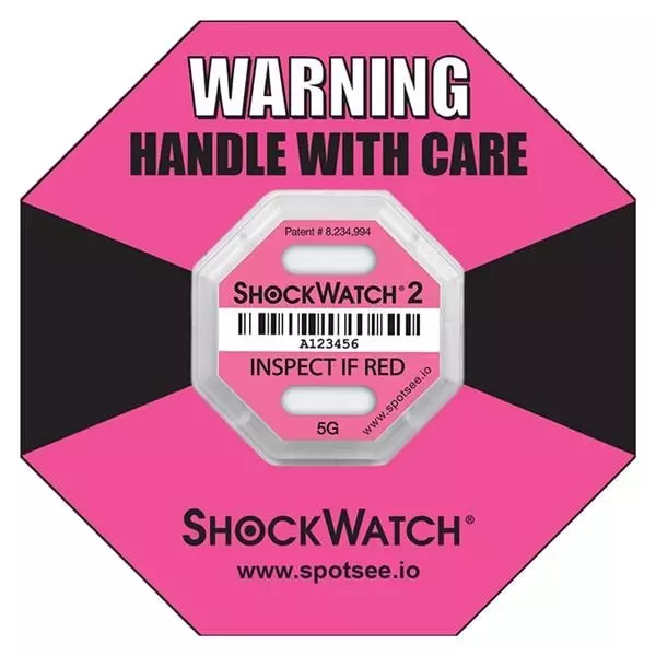 SpotSee ShockWatch +80�C Maximum Operating Temperature, 45000K
