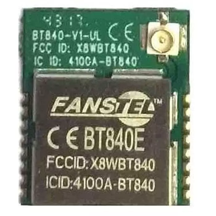 Fanstel Bluetooth Module I2C, SPI, UART, USB Interface 8 dBm Power, BT840E