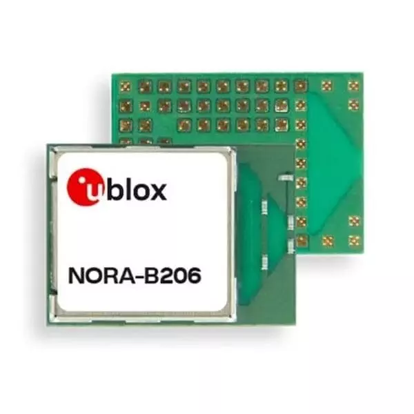 u-blox Bluetooth Module I2C, I2S, SPI, QSPI, TWI Interface 7 dBm Power, NORA-B206-00B
