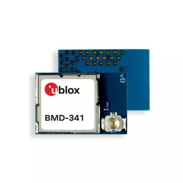 u-blox Bluetooth Module GPIO, I2C, I2S, UART, USB Interface 11 dBm Power, BMD-341-A-R