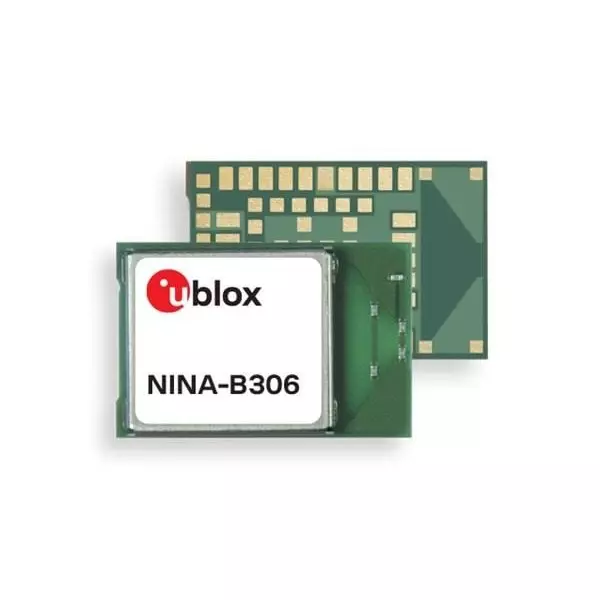 u-blox Bluetooth Module GPIO, I2C, I2S, SPI, UART, USB Interface 10 dBm Power, NINA-B306-01B