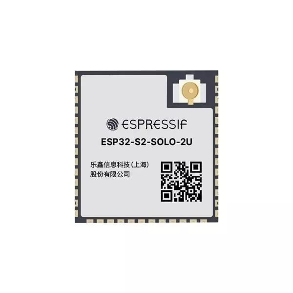Espressif WiFi Module 2.412 GHz to 2.484 GHz Frequency, ESP32-S2-SOLO-2U-N4