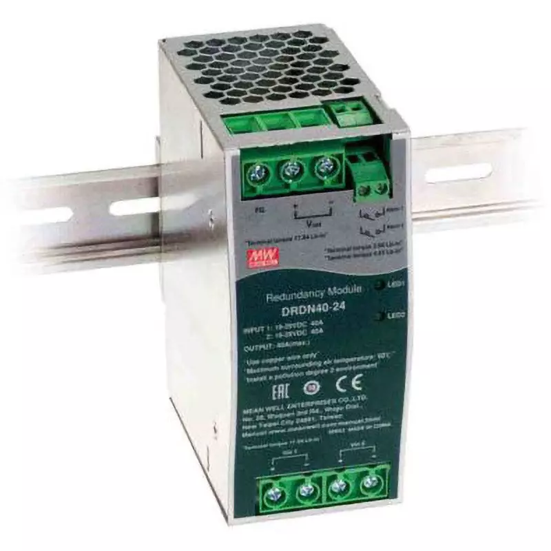 Mean Well Redundancy Module 36 to 60 dc V Supply Voltage Input: 40 A Current Range , DRDN40-48