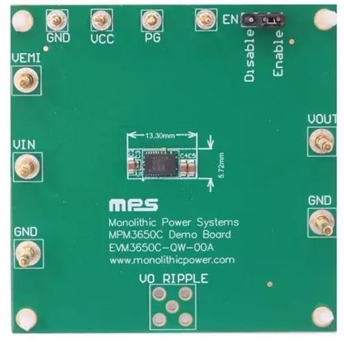MPS Evaluation Module 2.75 to 17 V Input Voltage, EVM3650C-QW-00A