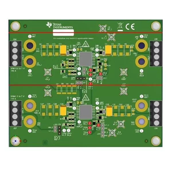 TEXAS INSTRUMENTS Evaluation Module 1.5 to 7 V Input Voltage, TPS7H2201EVM-CVAL